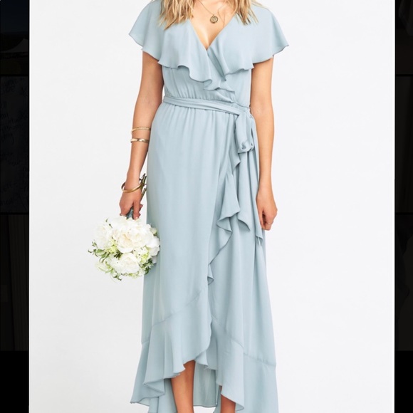 silver sage crisp bridesmaid dresses